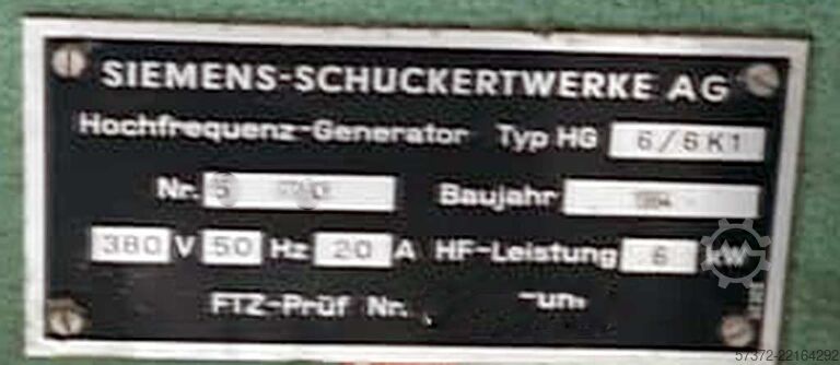 Furnierpresse Siemens K2012