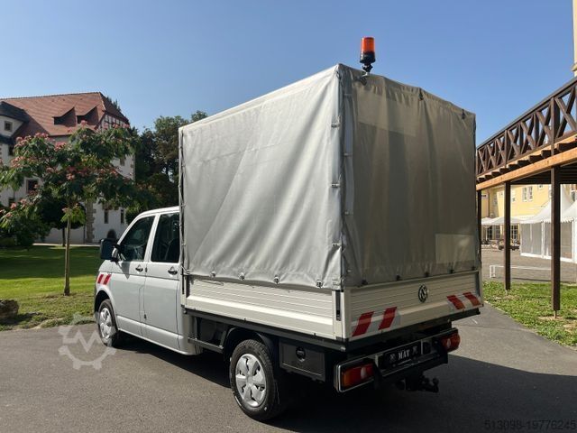 Curtain sider van VOLKSWAGEN T6 PRITSCHE+PLANE DoKa AUTOMATIK KAMERA STANDHZG