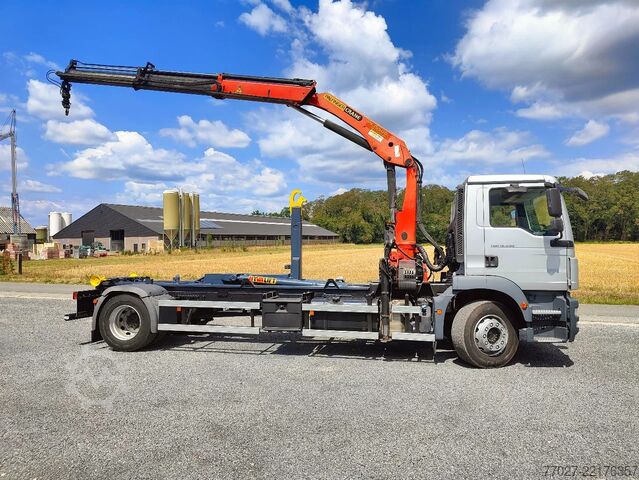 Hakenarmsystem MAN TGM 18.290 4x2 Euro 6 + Crane Palfinger PK15500