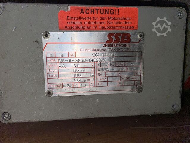 Gear motor 0.55 kW 0,5/2,3 rpm SSB DS6-11-SS6-080-0410.204.40-N