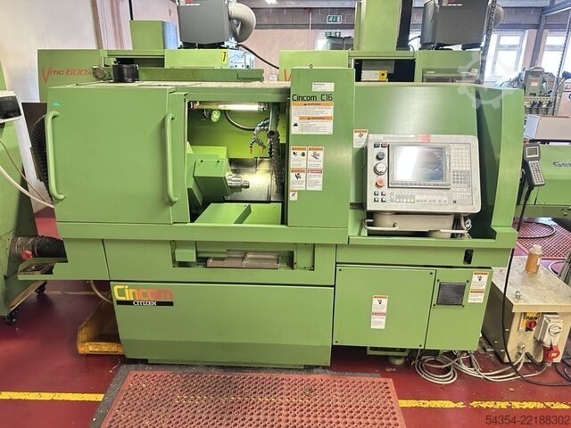 Sliding Head CNC Lathe Citizen Cincom C16 VT
