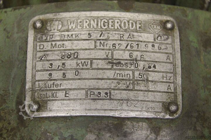 Electric motor 3.5 kW 950 Rpm VEM DMK 5/6 RA