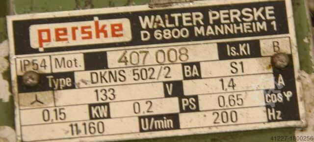 Milling motor for edge processing machines Perske DKNS 502/2