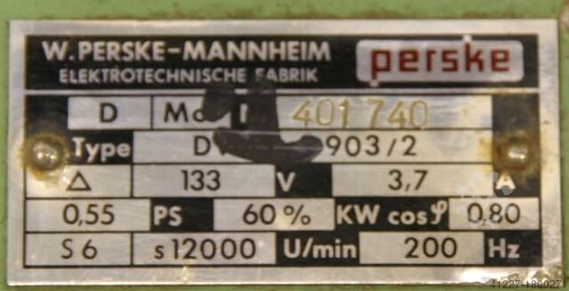 Milling motor for edge processing machines Perske DVMS 903/2