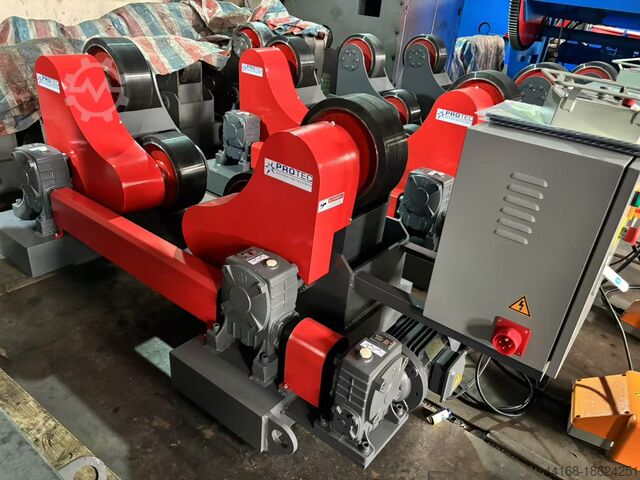 Schweißdrehtisch,Behälterdrehvorrichtung Protec 10 Tonnen, Rollenbock RB 10 000