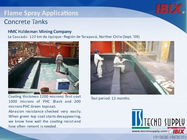 Paint finishing system Ibix Atlantis Flame Spray