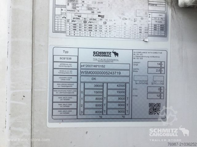 Reefer semitrailer Schmitz Cargobull Tiefkühler Fleischhang