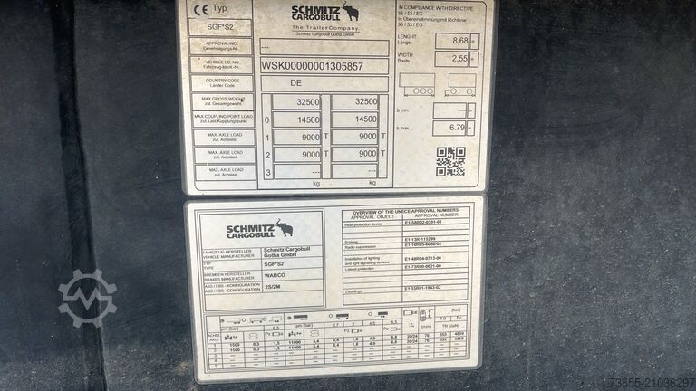 Kippauflieger Schmitz Cargobull SGF S2