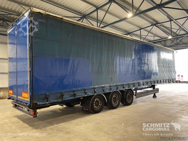 Auflieger mit Pritsche & Plane Berger Curtainsider Mega