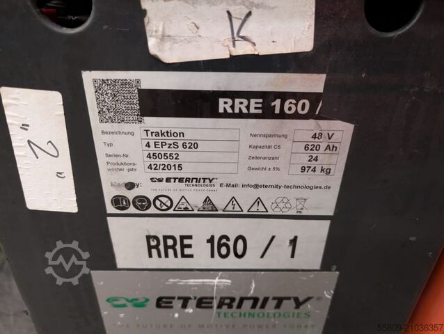 Schubmaststapler BT RRE 160 // Triplex // Wage mit millimeter anzeige