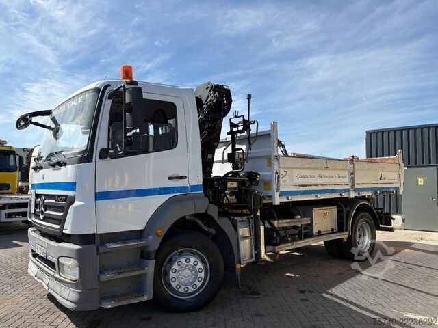 Tipper with crane Mercedes-Benz Axor + HIAB 088 ES -3 HIDUO + TIPPER + EURO 4