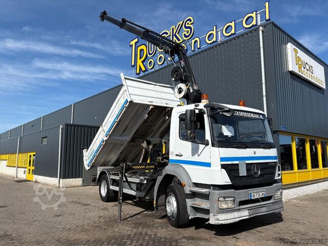 Crane Mercedes-Benz Axor + HIAB 088 ES -3 HIDUO + TIPPER + MANUAL