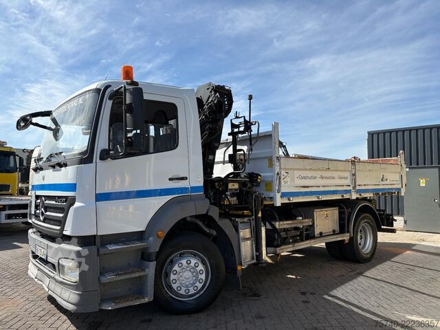 Crane Mercedes-Benz Axor + HIAB 088 ES -3 HIDUO + TIPPER + MANUAL