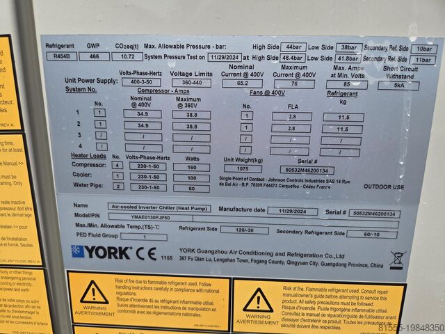 Chiller YORK YMAE 130