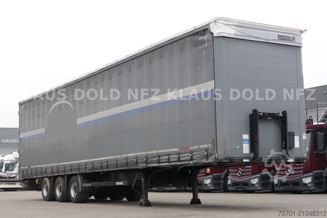 Kofferauflieger KÖGEL S 24-1 Pritsche Plane Edscha SAF-Achsen