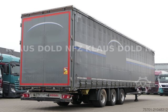Kofferauflieger KÖGEL S 24-1 Pritsche Plane Edscha SAF-Achsen