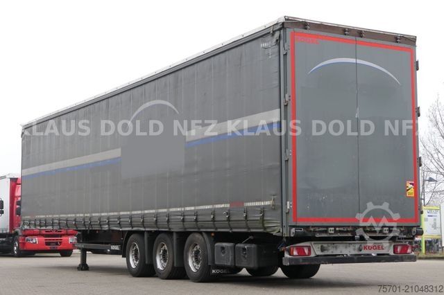 Kofferauflieger KÖGEL S 24-1 Pritsche Plane Edscha SAF-Achsen