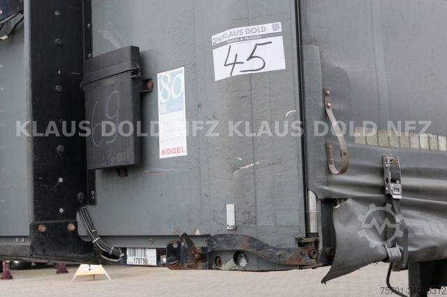 Kofferauflieger KÖGEL S 24-1 Pritsche Plane Edscha SAF-Achsen