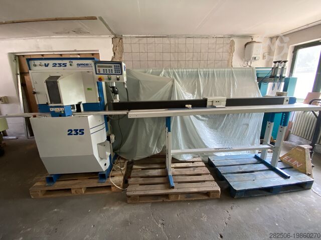 Double cross cut saw OMGA V235 double-saw for frames, slats