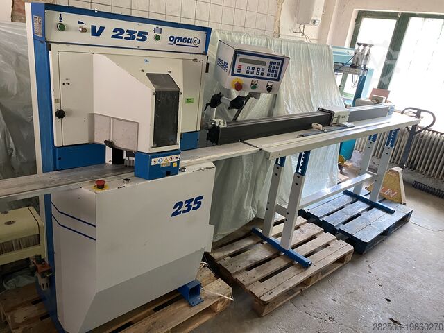 Double cross cut saw OMGA V235 double-saw for frames, slats