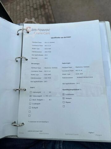 All-Terrain-Kran Grove GCK3045!! GOVERNMENT CRANE!!7101KM!!2947 HOURS!...