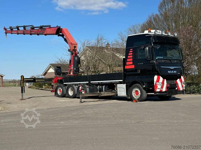 Kranwagen MAN TGX 35.480!!8x4 TRIPLE!!HIAB 62tm!!CRANE/GRUE!!...