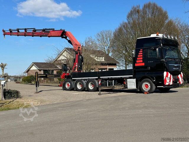 Kranwagen MAN TGX 35.480!!8x4 TRIPLE!!HIAB 62tm!!CRANE/GRUE!!...