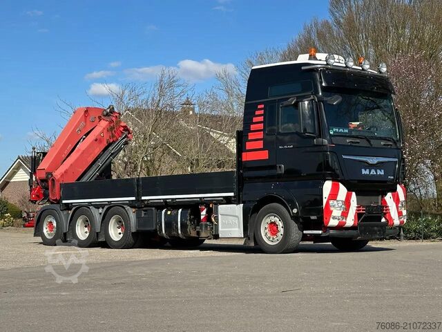 Kranwagen MAN TGX 35.480!!8x4 TRIPLE!!HIAB 62tm!!CRANE/GRUE!!...