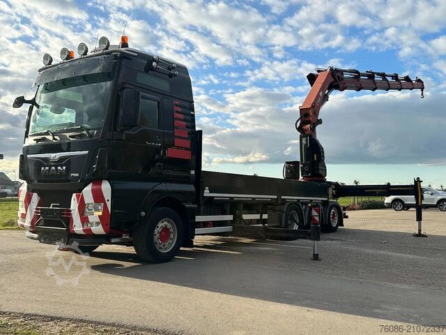 Kranwagen MAN TGX 35.480!!8x4 TRIPLE!!HIAB 62tm!!CRANE/GRUE!!...