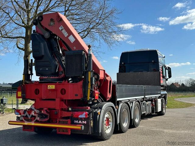 Kranwagen MAN TGX 35.480!!8x4 TRIPLE!!HIAB 62tm!!CRANE/GRUE!!...