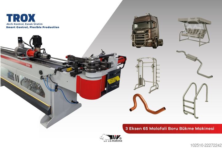 Tube bending machine Liv Makina 3 Axis 65 CNC TROX
