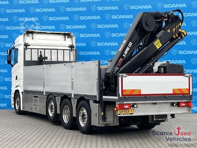 Spezial-LKW Scania S 540 B8x2/*6NB HIAB X-HIPRO 232+GS MEPPEL TRAILER