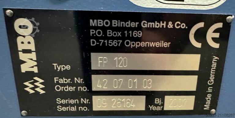 Falzmaschine MBO K-800.2/6-SKTZ-AUT