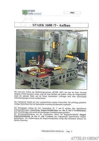 Universal machining center MANDELLI Spark 1600 AT,A70/1400