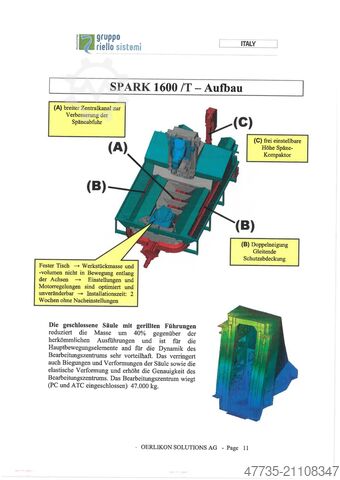 Universal machining center MANDELLI Spark 1600 AT,A70/1400