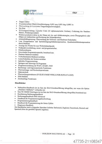 Universal machining center MANDELLI Spark 1600 AT,A70/1400