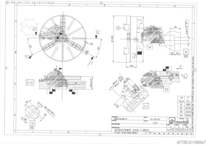 Universal machining center MANDELLI Spark 1600 AT,A70/1400