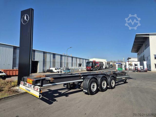 Tieflader Krone SD Container, BPW-Achsen Liftachse mitte