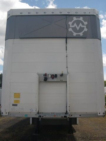 Open semitrailer with tarp Schmitz SCS 24/L-13.62 EB Hubdach Alus Liftachse