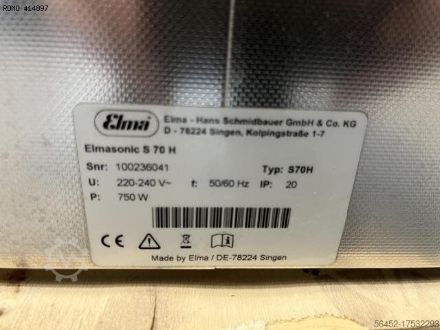 Various machines ELMA ELMASONIC S 70 H