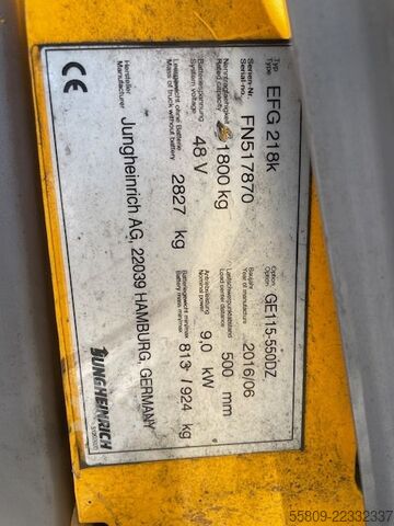 Elektro 3 Rad-Stapler Jungheinrich EFG 214K  // Halbkabine