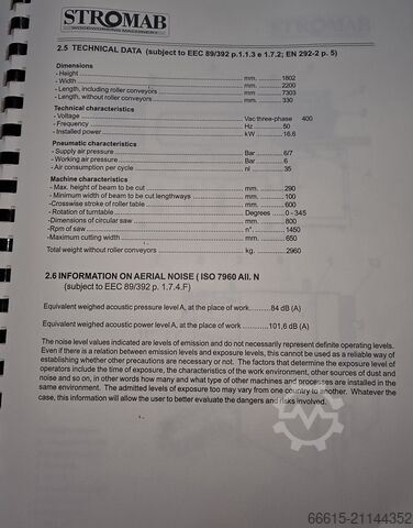 Optimization cross cut line Stromab CT 800