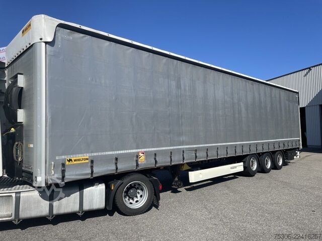 Open semitrailer with tarp WIELTON Curtain Master MEGA