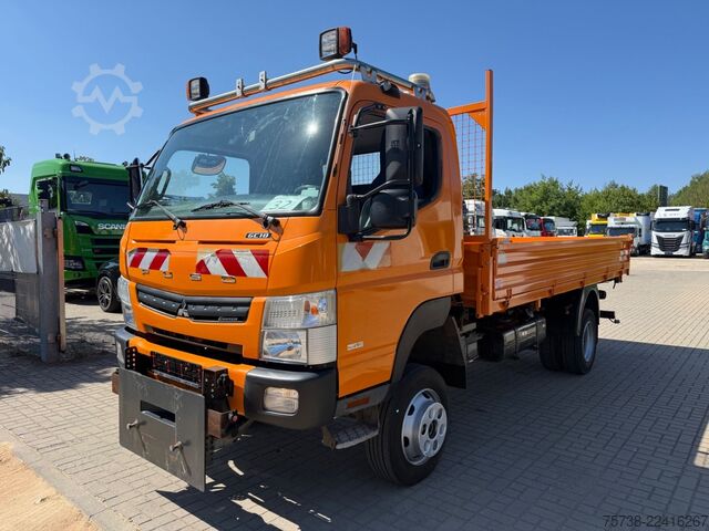 Three-way tipper van FUSO 6C18 4x4 ALLRAD/ANBAUPLATTE/3-Seiten-Kipper/AHK