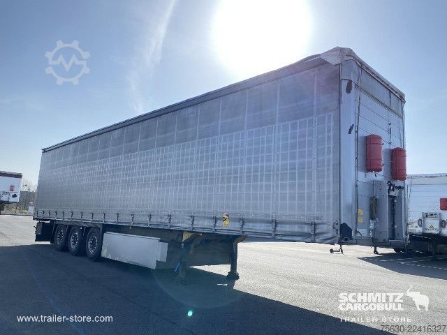 Open semitrailer with tarp Schmitz Cargobull Semitrailer Curtainsider Coil
