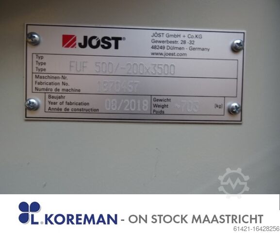 Vibrating Chute Jöst 3500-500 FUF  