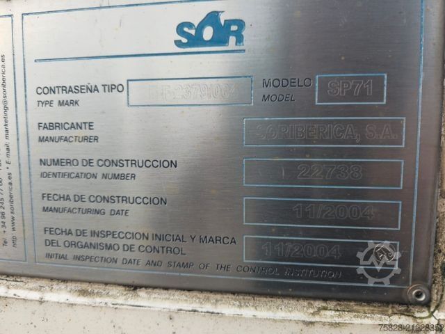 Reefer semitrailer LAMBERET SOR / 7 cm Wand !! / Carrier 1950 ( EZ 2017)