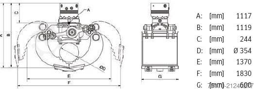 Greifer DMS SG12060 Grabgreifer Sortiergreifer / NEU / lagernd