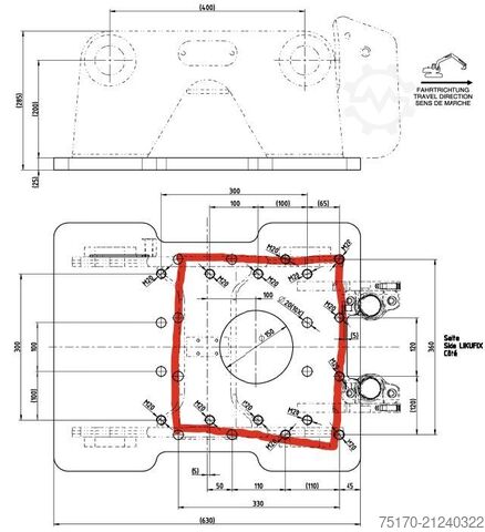 Schnellwechsler Liebherr Likufix SW33 Adapterplatte / NEU lagernd WESTTECH