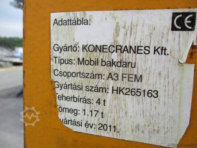 Gantry crane, overhead crane, cranes Konecranes Portal Kran 4000 Kg (3520)